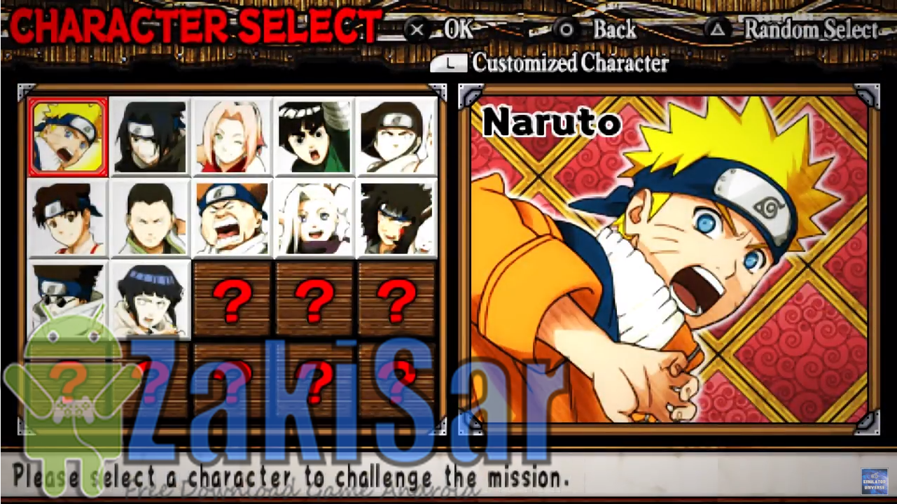 game ppsspp Naruto shippuden ultimate ninja evolution iso