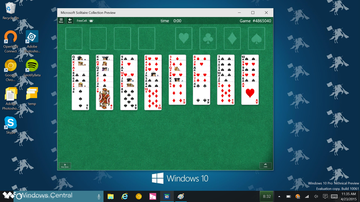 free solitaire for windows